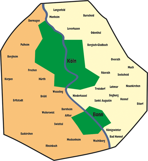 Prospekte verteilen Raum Köln Bonn
